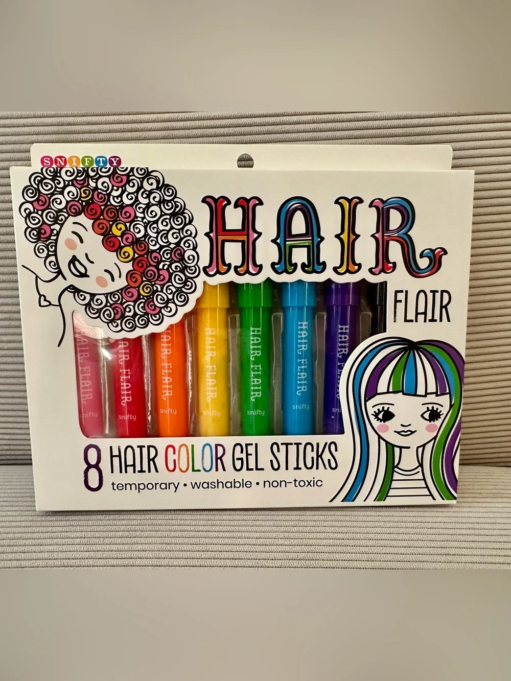 NEW temporary, washable kids' hair color gel/chalk (bundle of 3)